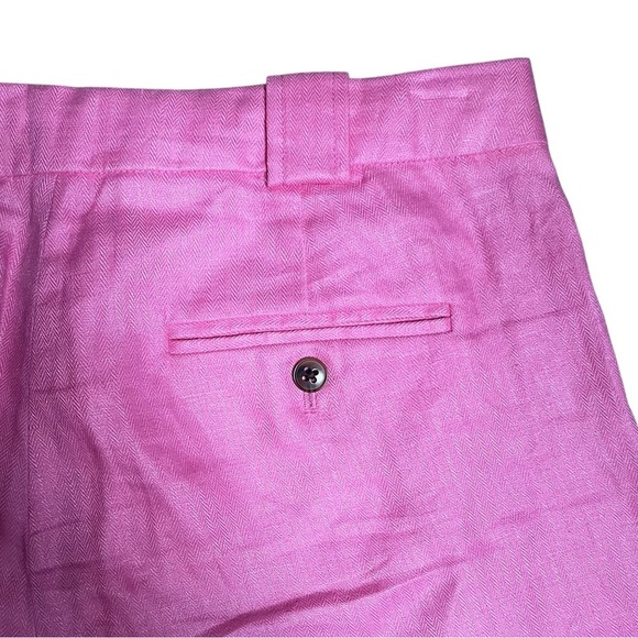 J. Crew Linen Shorts Women’s 4 Small Pink 7.5” Inseam Pockets Preppy Beach - Picture 4 of 7